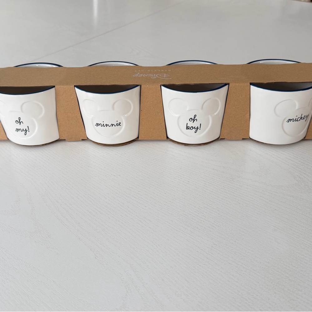Disney Minnie & Mickey Mouse Double Sided Ramekin 8 oz each Set of 4 - Picture 3 of 13